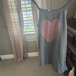 Magnolia Pearl Charcoal Tank Top with Pink Heart